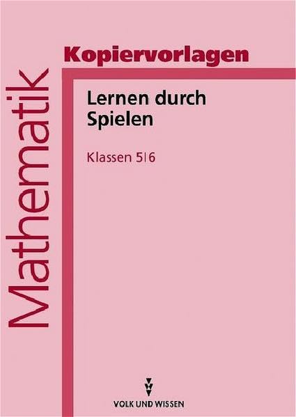 Lernen durch Spielen, 5./6. Schuljahr, Kopiervorlagen Books
