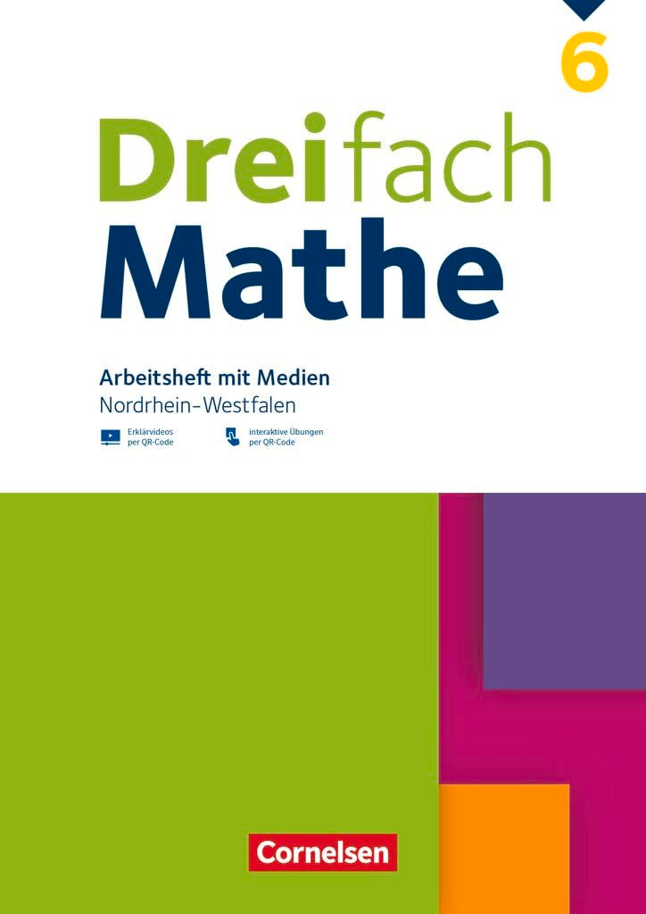 Dreifach Mathe 6. Schuljahr - Nordrhein-Westfalen - Ausgabe 2022 - Arbeitsheft mit Medien und Lösungen Study Guides