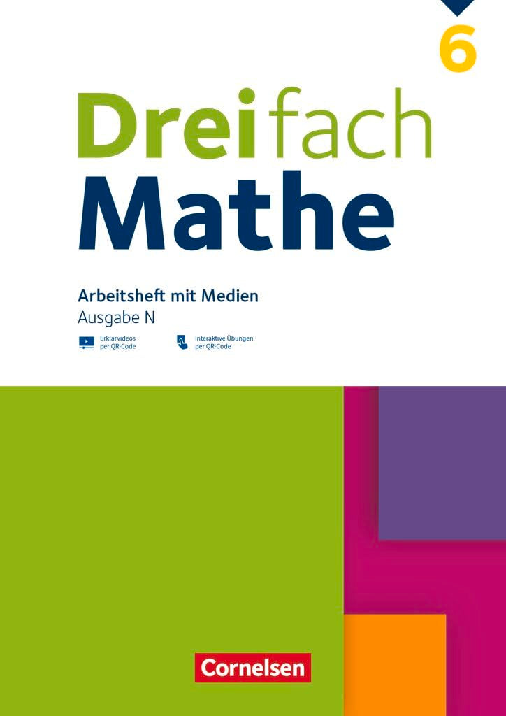 Dreifach Mathe 6. Schuljahr - Ausgabe N - Arbeitsheft mit Medien und Lösungen Study Guides