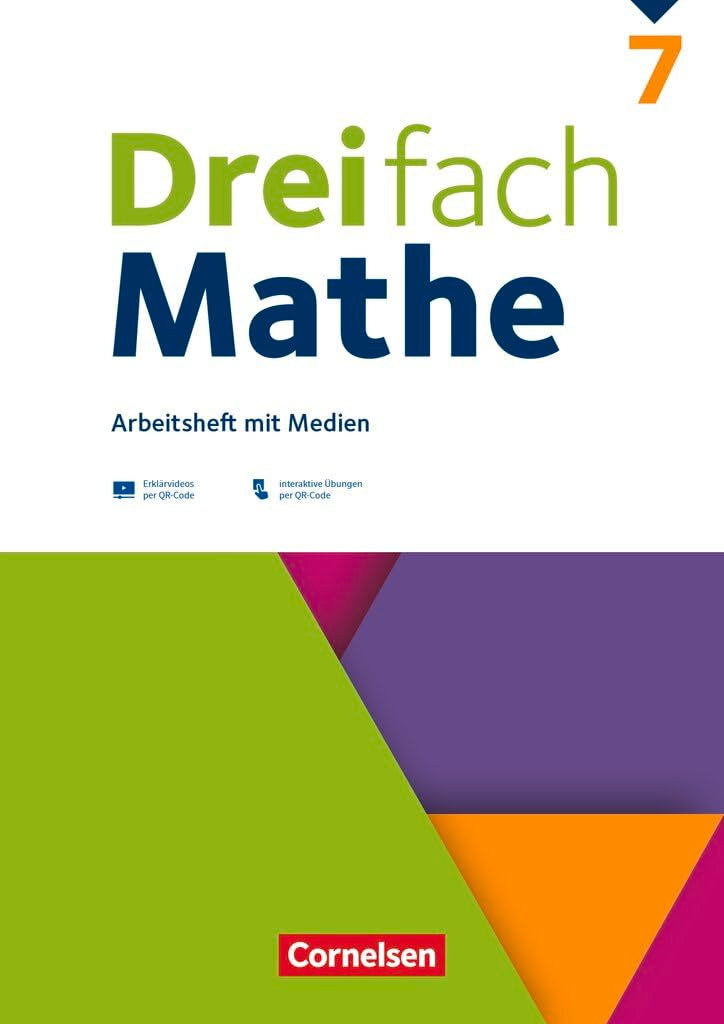 Dreifach Mathe 7. Schuljahr - Ausgabe 2021 - Arbeitsheft mit Medien und Lösungen Study Guides