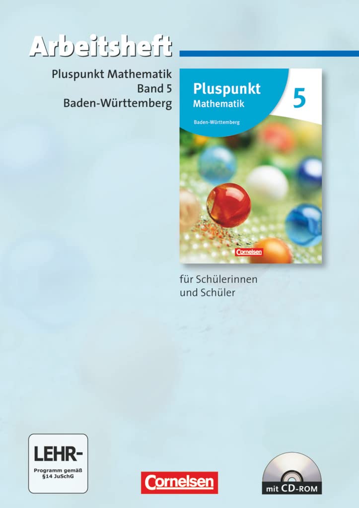 Pluspunkt Mathematik - Baden-Württemberg - Neubearbeitung - Band 5: Arbeitsheft mit Lösungen und CD-ROM Study Guides