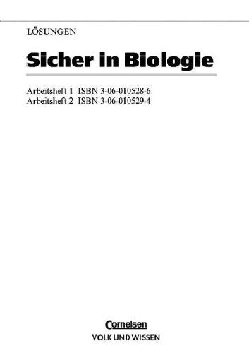Sicher in Biologie, Lösungen - Arbeitsheft 1 und 2. Books