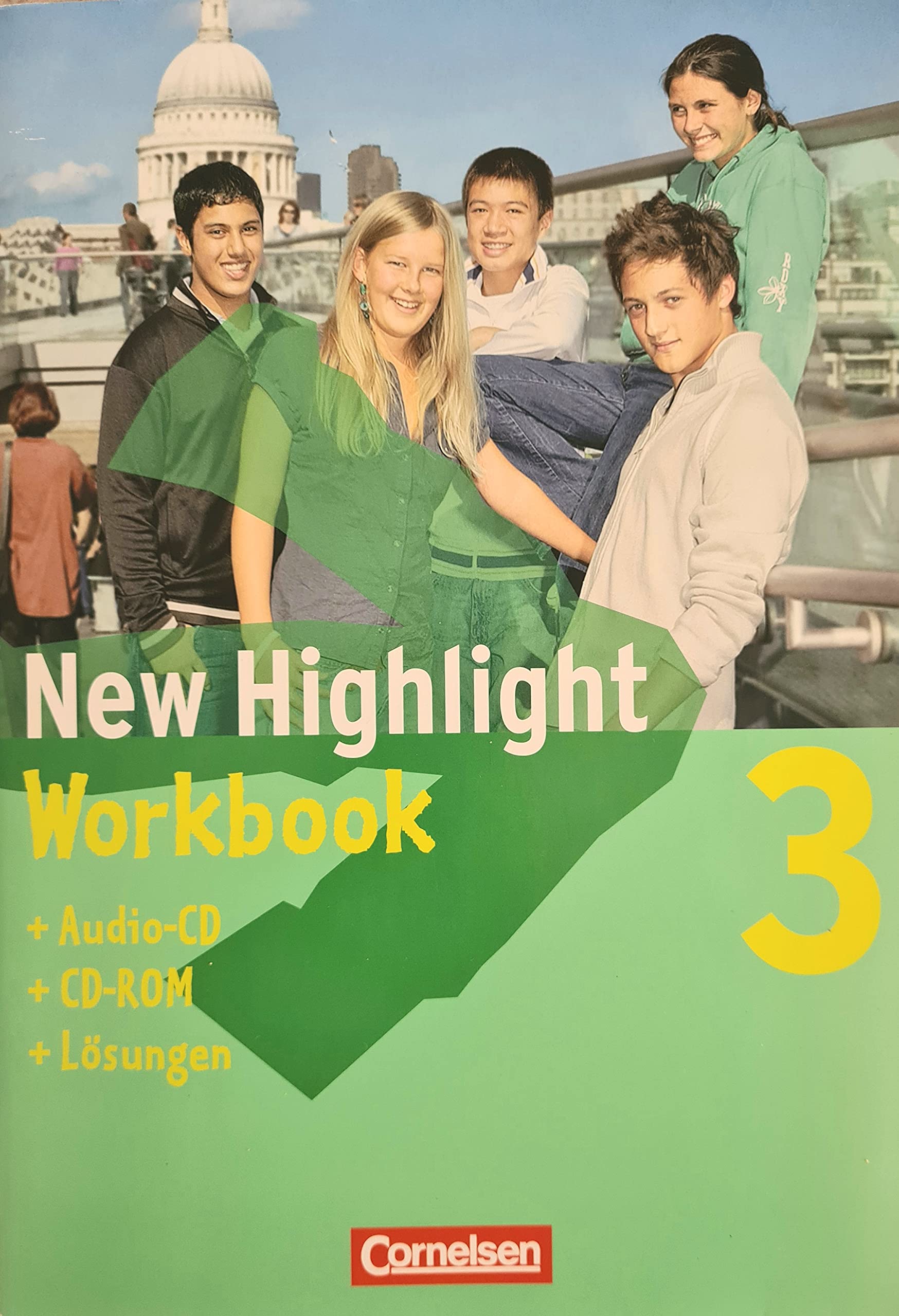 New Highlight 3 Workbook mit Lösungen+Audio-CD+CD-Rom vo... Book Books