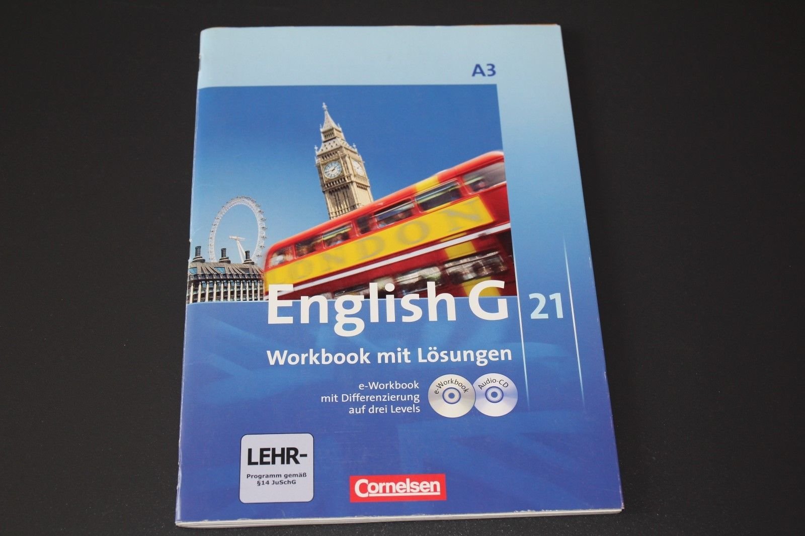 English G 21, Band A3, Workbook mit Lösungen, e-Workbook & Audio-CD Books