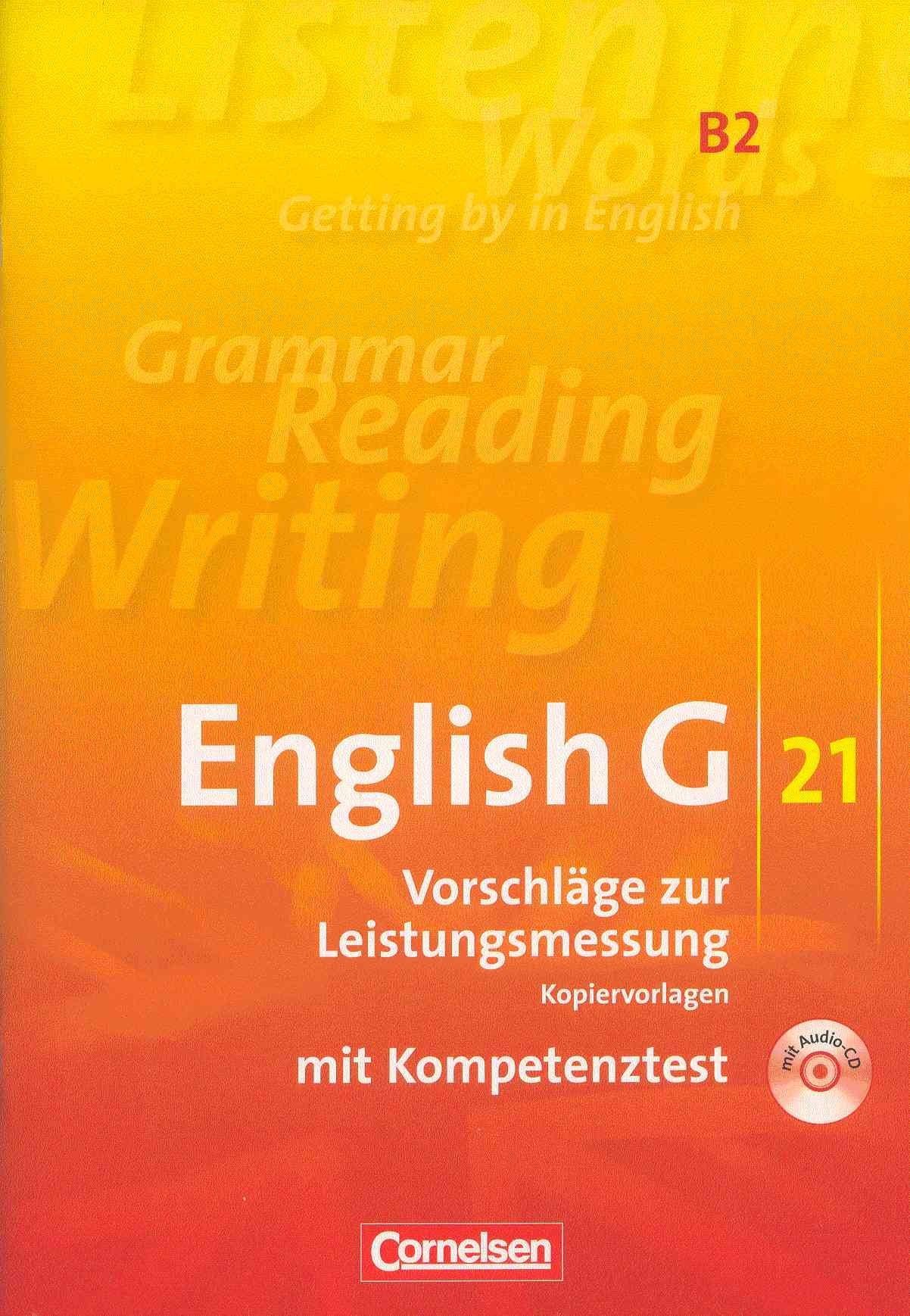 English G 21 B2 Vorschläge zur Leistungsmessung Klassenarbeiten G21 B 2 Corne... Books