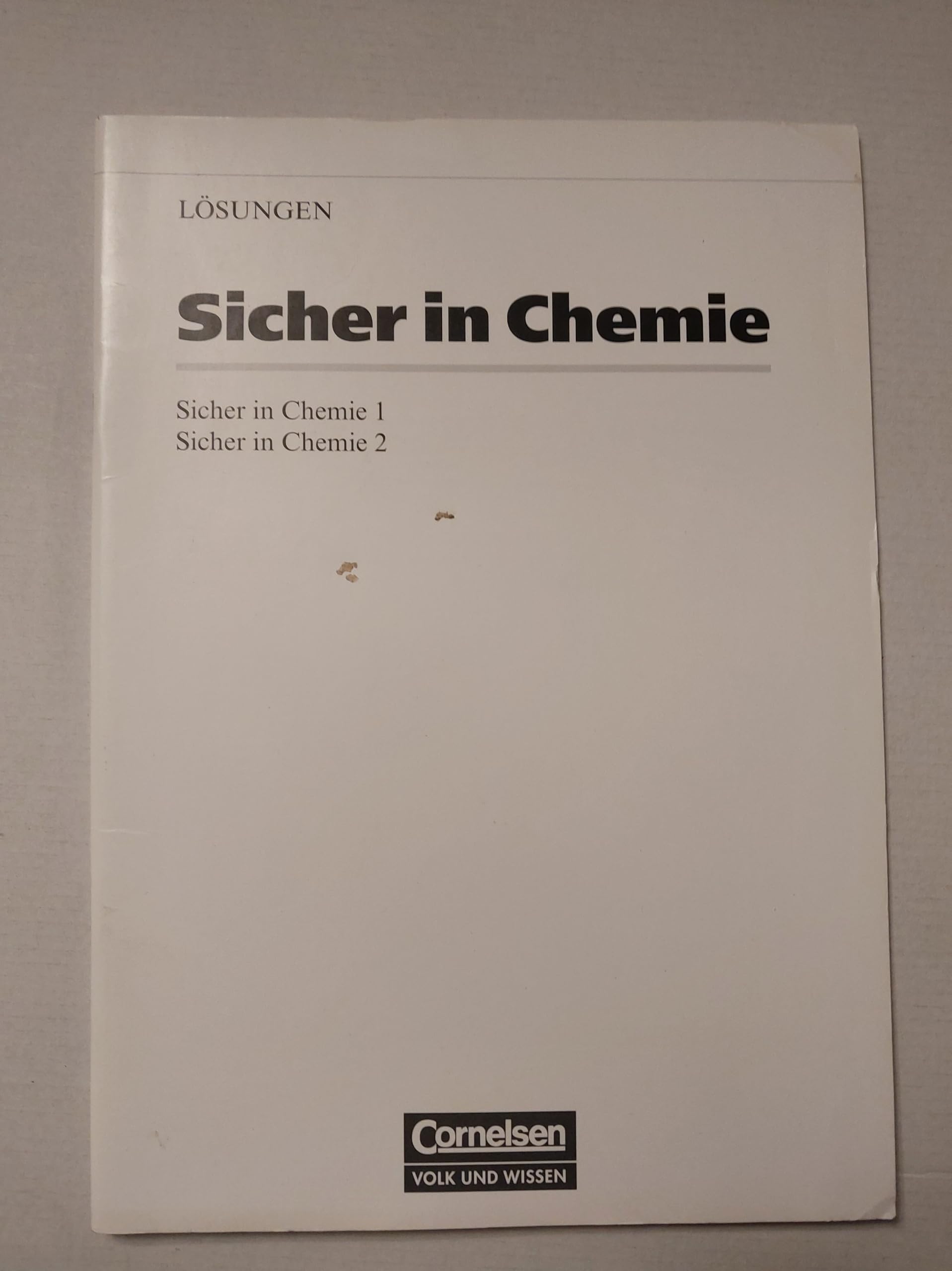 Sicher in Chemie. Lösungen zu 1 und 2 Books