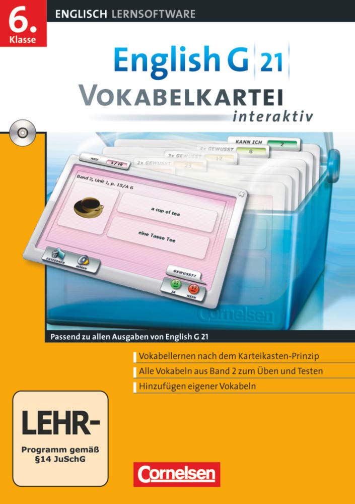 EG 21 Band 2; 6.Klasse Vokabelkarteien interaktiv zu allen Ausgaben Learning