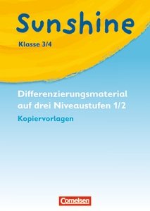 Sunshine 1/2. Kopiervorlagen zur Differenzierung auf drei Niveaustufen 3./4. Schuljahr Books