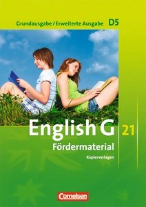 English G 21. Grundausgabe D5 / Erweiterte Ausgabe D5. Fördermaterial Band 5, 9. Schuljahr Books
