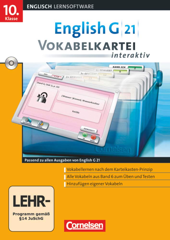 English Coach G 21. Ausgaben A, B und D 6. Abschlussband 6-jährige Sekundarstufe I. Vokabelkartei interaktiv Foreign Languages ​​& Dictionaries