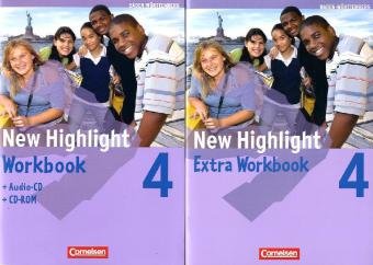 New Highlight - Baden-Württemberg: Band 4: 8. Schuljahr - Werkrealschulen (5 Wochenstunden): Workbook mit CD-ROM und Lieder-/Text-CD. Mit Workbook Extra im Paket Foreign Languages ​​& Dictionaries
