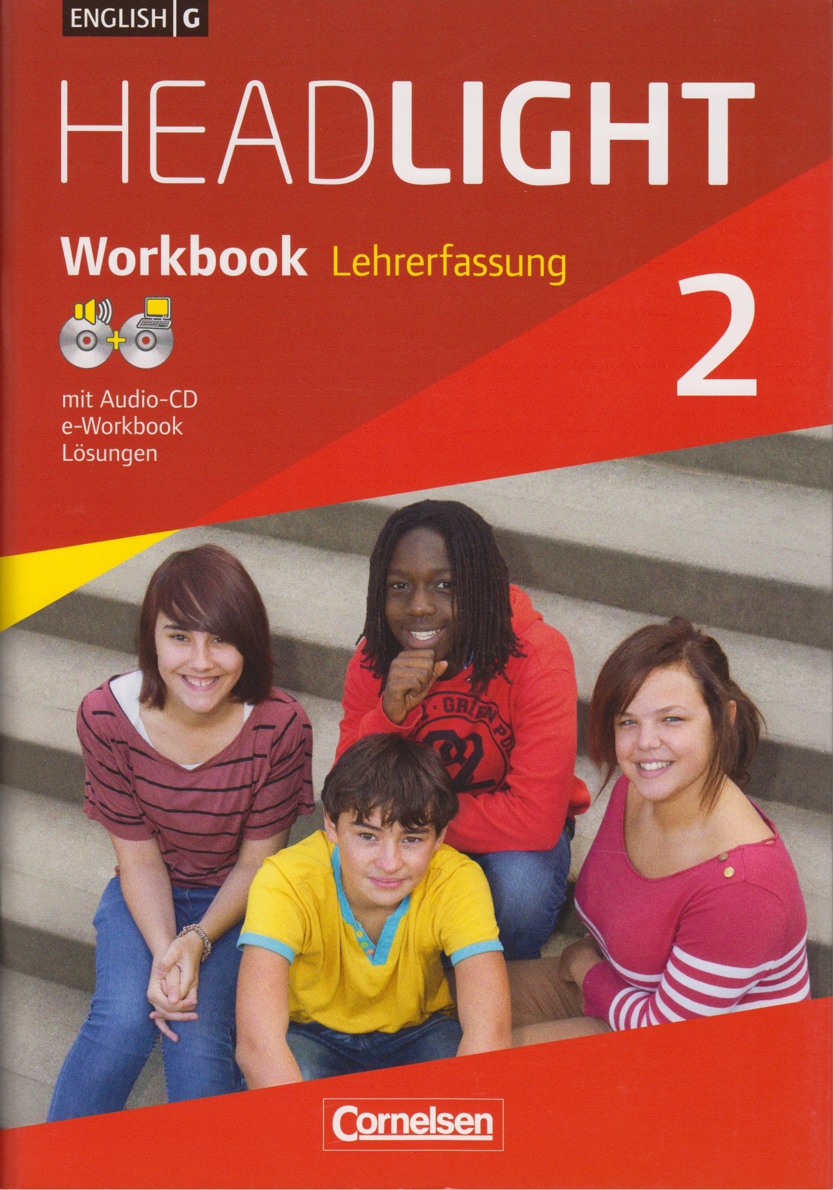 Headlight Workbook English G 2 Lehrerfassung mit Lösung, CD, e-Worbook Books