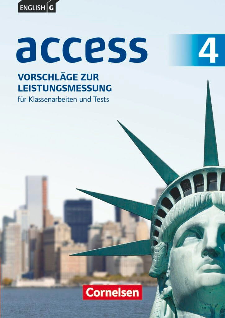 English G Access - Allgemeine Ausgabe: Access|NULL|Allgemeine Ausgabe 2014|Band 4: 8. Schuljahr|Vorschläge zur Leistungsmessung|Für Klassenarbeiten ... und CD auf einem Datenträger Non-fiction