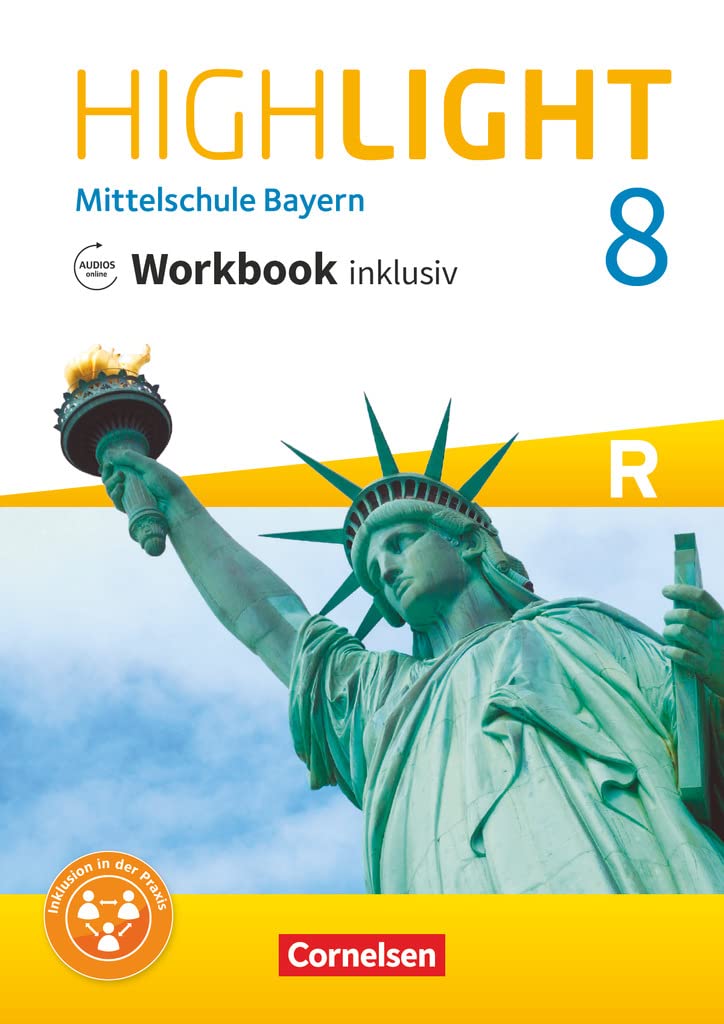 Highlight 8. Jahrgangsstufe - Mittelschule Bayern - Workbook inklusiv mit Audios online Foreign Languages ​​& Dictionaries