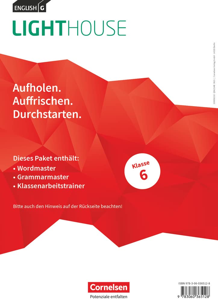 English G Lighthouse Band 2: 6. Schuljahr - Arbeitshefte Wordmaster, Grammarmaster und Klassenarbeitstrainer (Im Paket) book