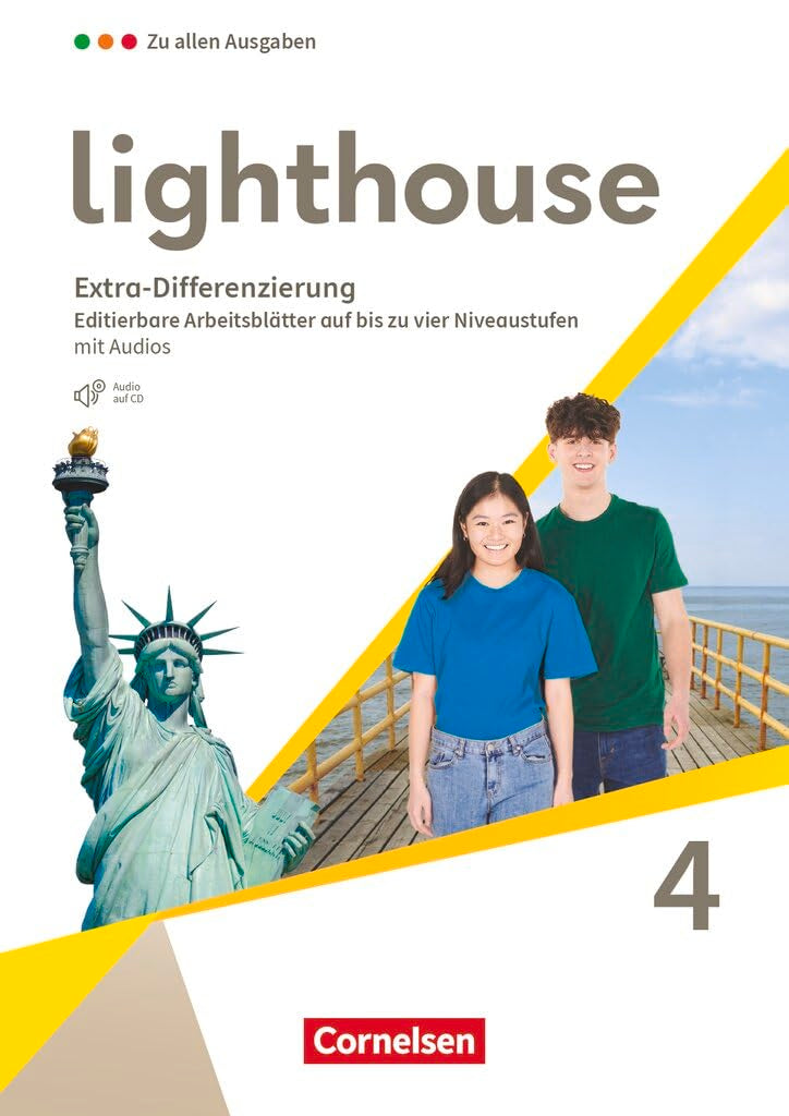 Lighthouse|NULL|Zu allen Ausgaben|Band 4: 8. Schuljahr|Extra-Differenzierung|NULL|Arbeitsblätter auf bis zu vier Niveaustufen|NULL Learning & Reference