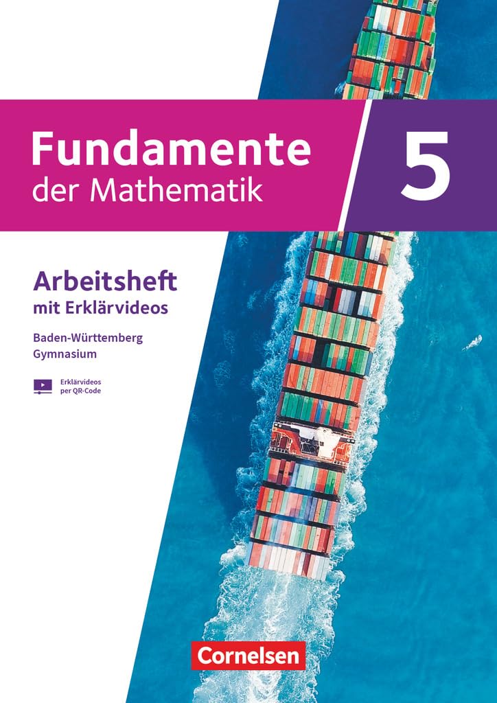 Fundamente der Mathematik 5. Schuljahr - Ausgabe Baden-Württemberg ab 2025 - Arbeitsheft zum Schulbuch mit Erklärfilmen Study Guides