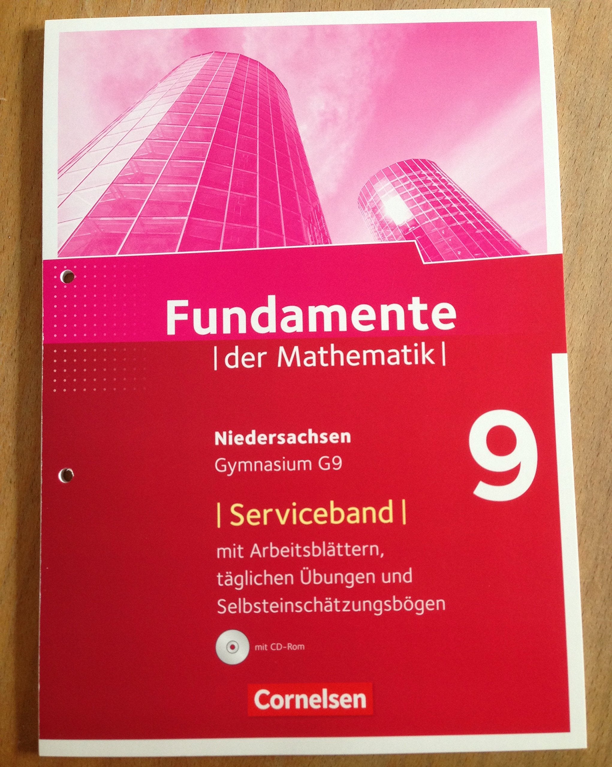 Fundamente der Mathematik - Niedersachsen: 9. Schuljahr - Serviceband: Mit editierbaren Dokumenten auf CD-ROM Books