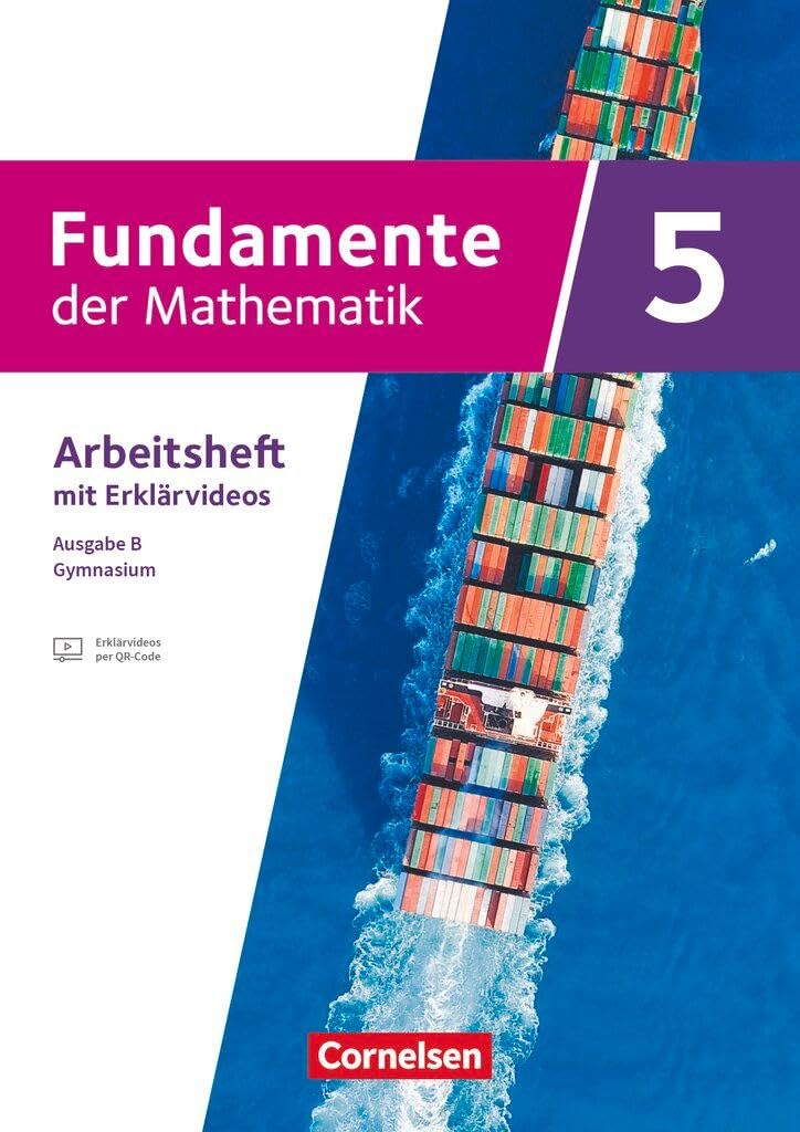 Fundamente der Mathematik 5. Schuljahr - Ausgabe B ab 2024 - Arbeitsheft zum Schulbuch mit Erklärfilmen Study Guides