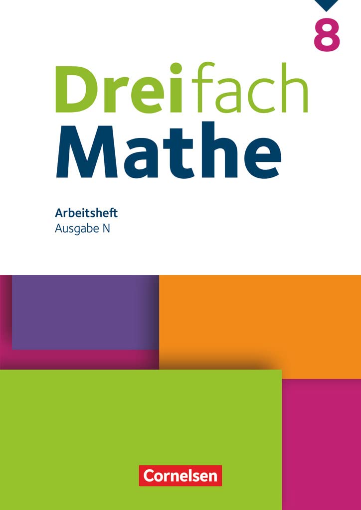 Dreifach Mathe 8. Schuljahr - Arbeitsheft mit Lösungen Study Guides
