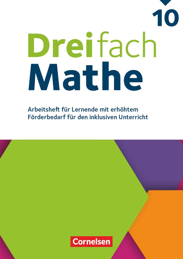 Dreifach Mathe 10. Schuljahr - Zu allen Ausgaben - Arbeitsheft mit Lösungen (Für Lernende mit erhöhtem Förderbedarf) Study Guides