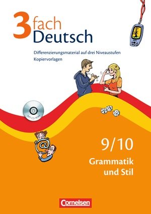 3fach Deutsch 9./10. Grammatik und Stil. Kopiervorlagen mit CD-ROM. Differenzierungsmaterial auf drei Niveaustufen Books