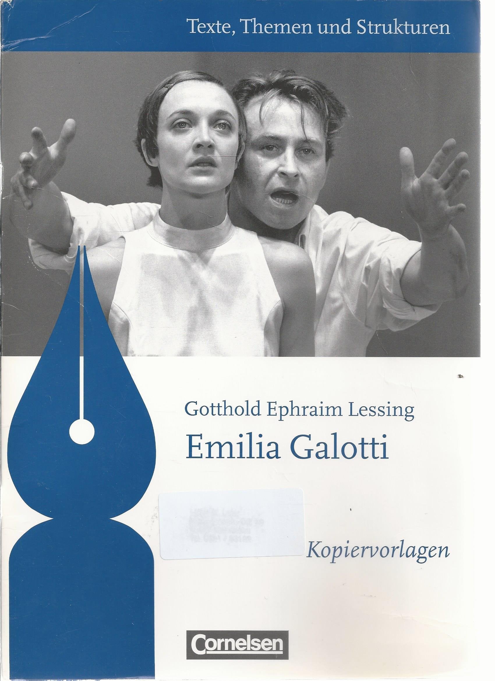 Gotthold Ephraim Lessing, Emilia Galotti : Kopiervorlagen Books