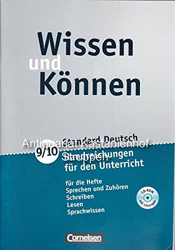 Wissen und Können. Sprechen und Zuhören, Schreiben, Lesen, Sprachwissen 9/10.,Handreichungen für den Unterricht., Books