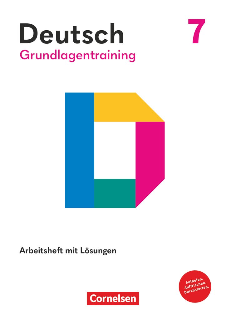 Grundlagentraining Deutsch - Sekundarstufe I - 7. Schuljahr: Förderheft mit Lösungen Study Guides