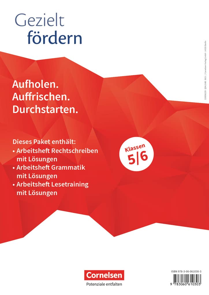 Gezielt fördern - Lern- und Übungshefte Deutsch - 5./6. Schuljahr: Thematische Arbeitshefte - Im Paket Study Guides