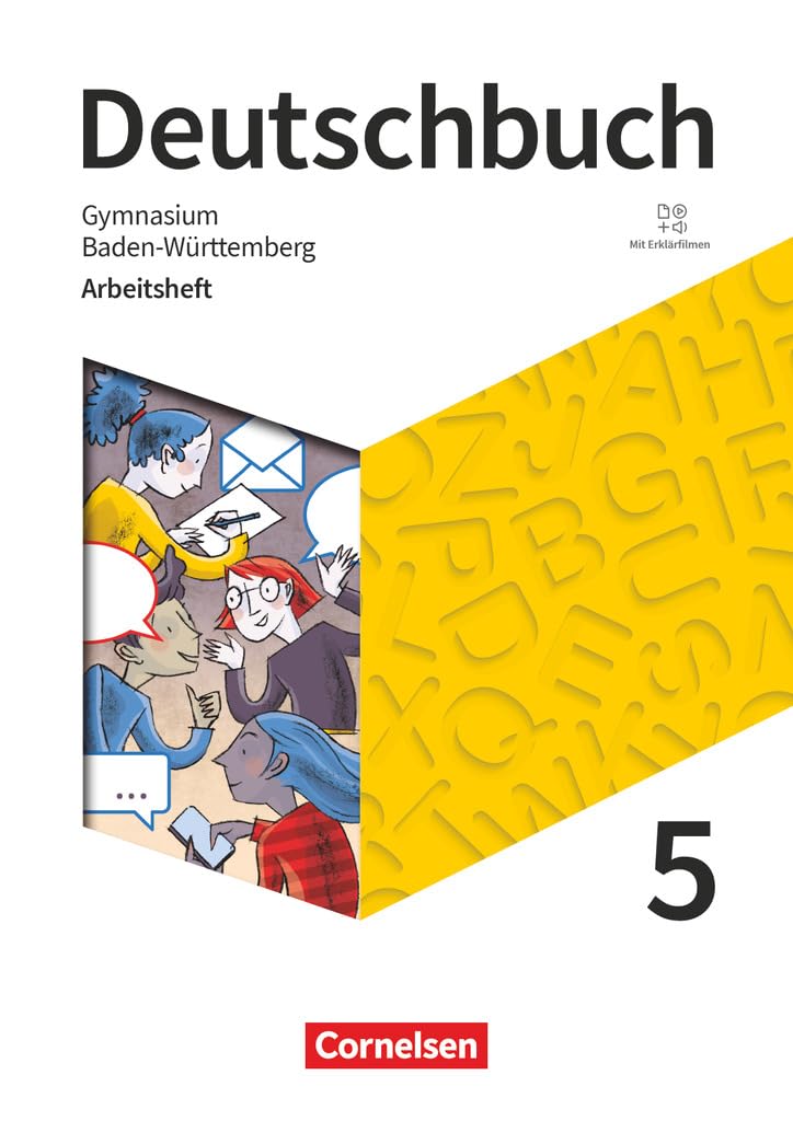 Deutschbuch Gymnasium 5. Schuljahr - Baden-Württemberg 2025 - Arbeitsheft mit Lösungen und Erklärfilmen Study Guides