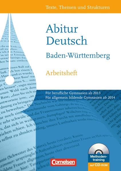 Texte, Themen und Strukturen - Neue Ausgabe für die gymnasiale Oberstufe Baden-Württemberg: Zentralabitur ab 2014: Berufliche Gymnasien/Allgemein ... Für allgemein bildende Gymnasien ab 2014 Study Guides