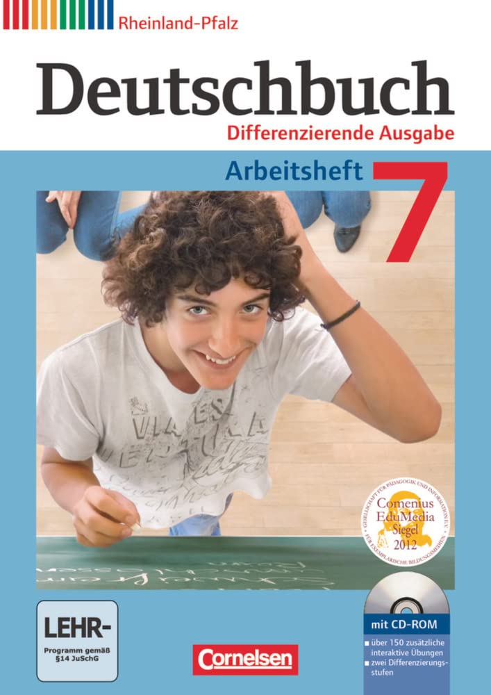 Deutschbuch - Sprach- und Lesebuch - Differenzierende Ausgabe Rheinland-Pfalz 2011 - 7. Schuljahr: Arbeitsheft mit Lösungen und Übungs-CD-ROM Study Guides