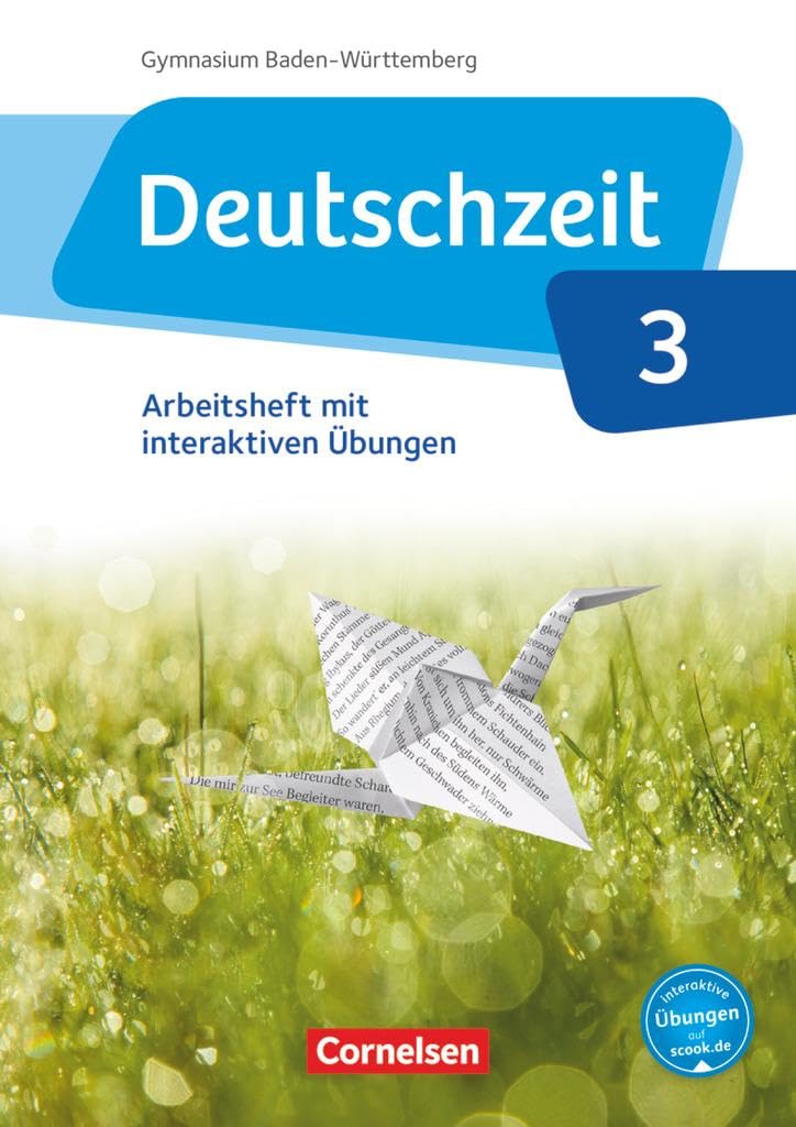 Deutschzeit - Baden-Württemberg - Band 3: 7. Schuljahr: Arbeitsheft mit interaktiven Übungen online - Mit Lösungen Study Guides