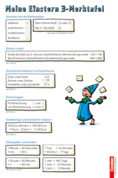Einstern - Kartonbeilagen zu Ausgabe 2004 / Band 3 - Merktafel: Kartonbeilagen. 10 Stück im Beutel Learning & Reference
