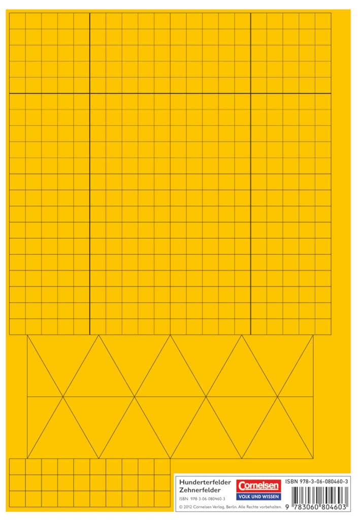 Rechenwege - Nord/Süd - Aktuelle Ausgabe - 3. Schuljahr: Hunderterfelder Zehnerfelder - Kartonbeilagen - 10 Stück im Beutel Study Guides