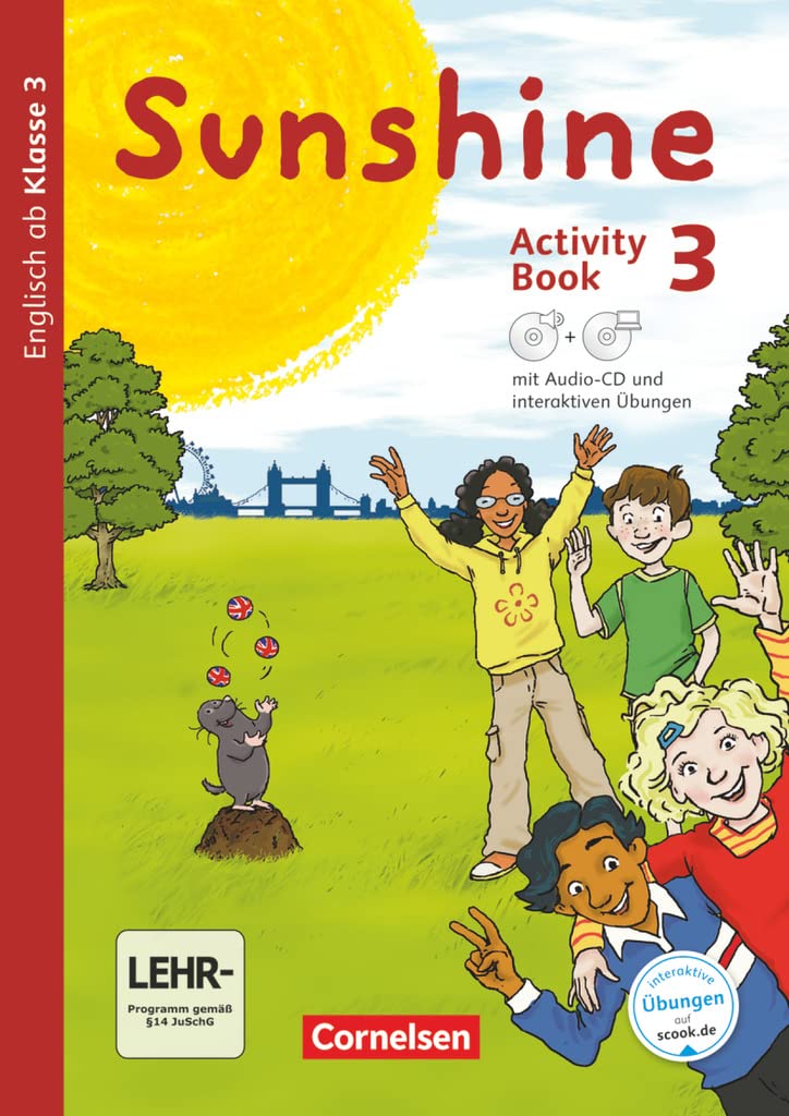 Sunshine - Englisch ab Klasse 3 - Allgemeine Ausgabe 2015 - 3. Schuljahr: Activity Book mit interaktiven Übungen online - Mit CD-ROM, Audio-CD, Minibildkarten und Faltbox Foreign Languages ​​& Dictionaries