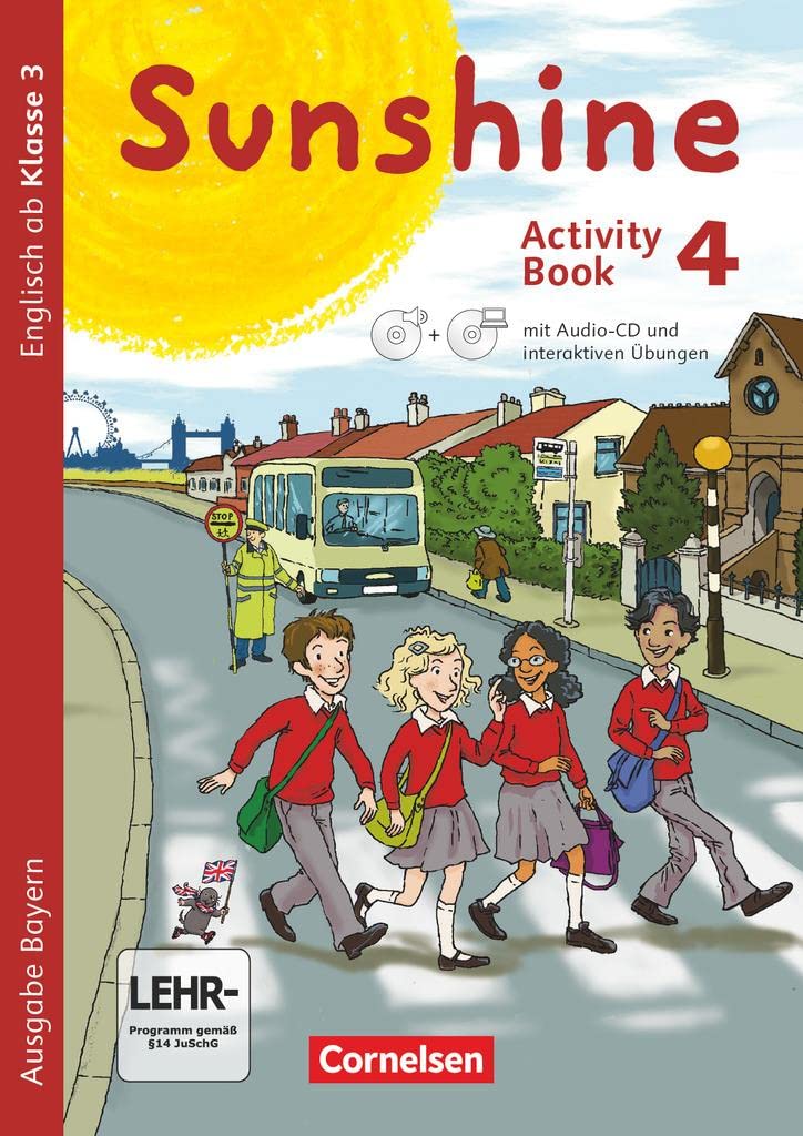 Sunshine 4. Jahrgangsstufe - Bayern - Activity Book mit interaktiven Übungen Foreign Languages ​​& Dictionaries