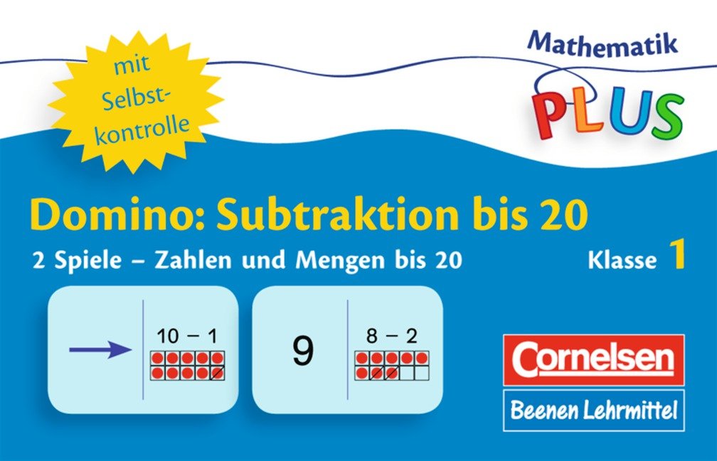 Mathematik plus - Lehrmittel Grundschule - Dominospiele: 1. Schuljahr - Subtraktion bis 20: Domino. 32 Karten in Kunststoffbox Learning & Reference