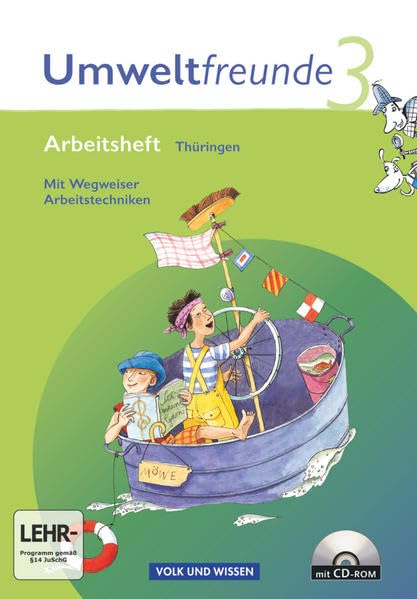 Umweltfreunde - Thüringen - Ausgabe 2010 - 3. Schuljahr: Arbeitsheft - Mit Wegweiser Arbeitstechniken und CD-ROM Study Guides