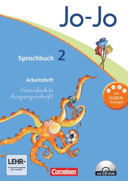 Jo-Jo Sprachbuch - Allgemeine Ausgabe 2011 - 2. Schuljahr: Arbeitsheft in Vereinfachter Ausgangsschrift - Mit CD-ROM Study Guides