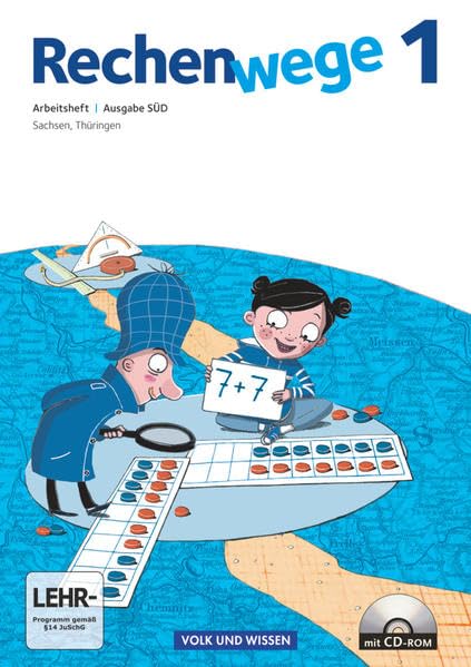 Rechenwege - Süd - Aktuelle Ausgabe - 1. Schuljahr: Arbeitsheft mit CD-ROM Study Guides