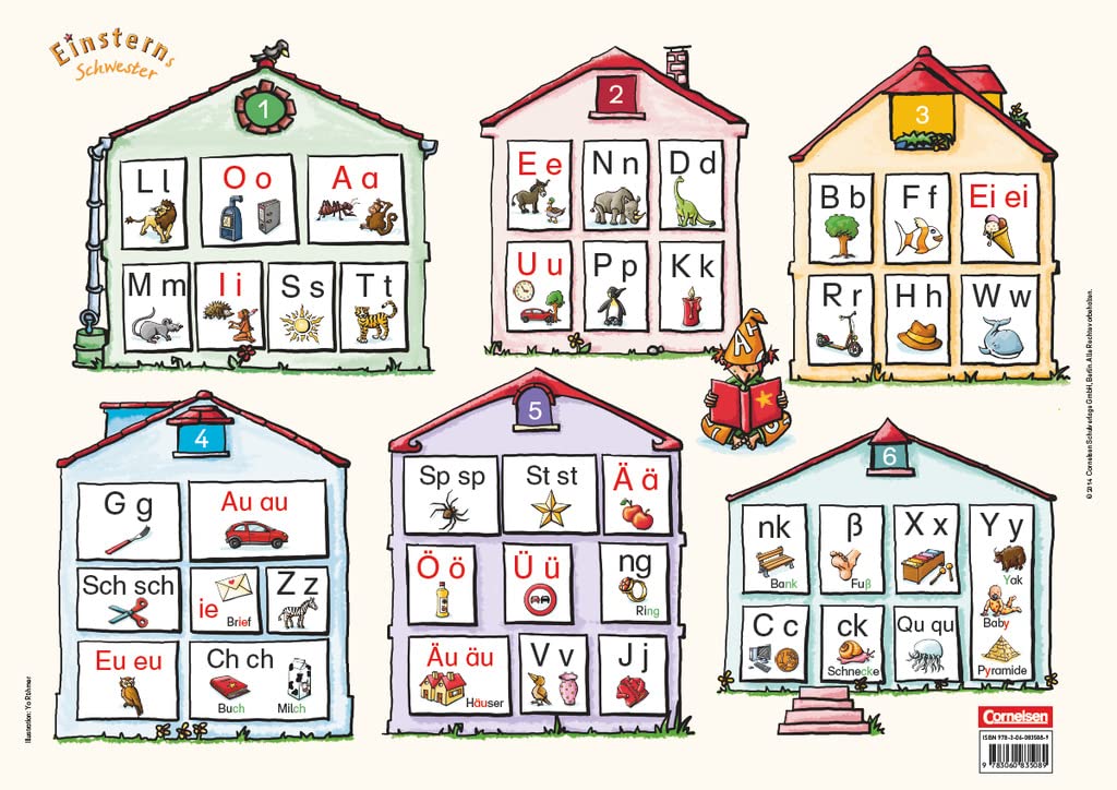 Einsterns Schwester - Erstlesen - Bayern - 1. Jahrgangsstufe: Schreibtabelle-Poster in Druckschrift Study Guides