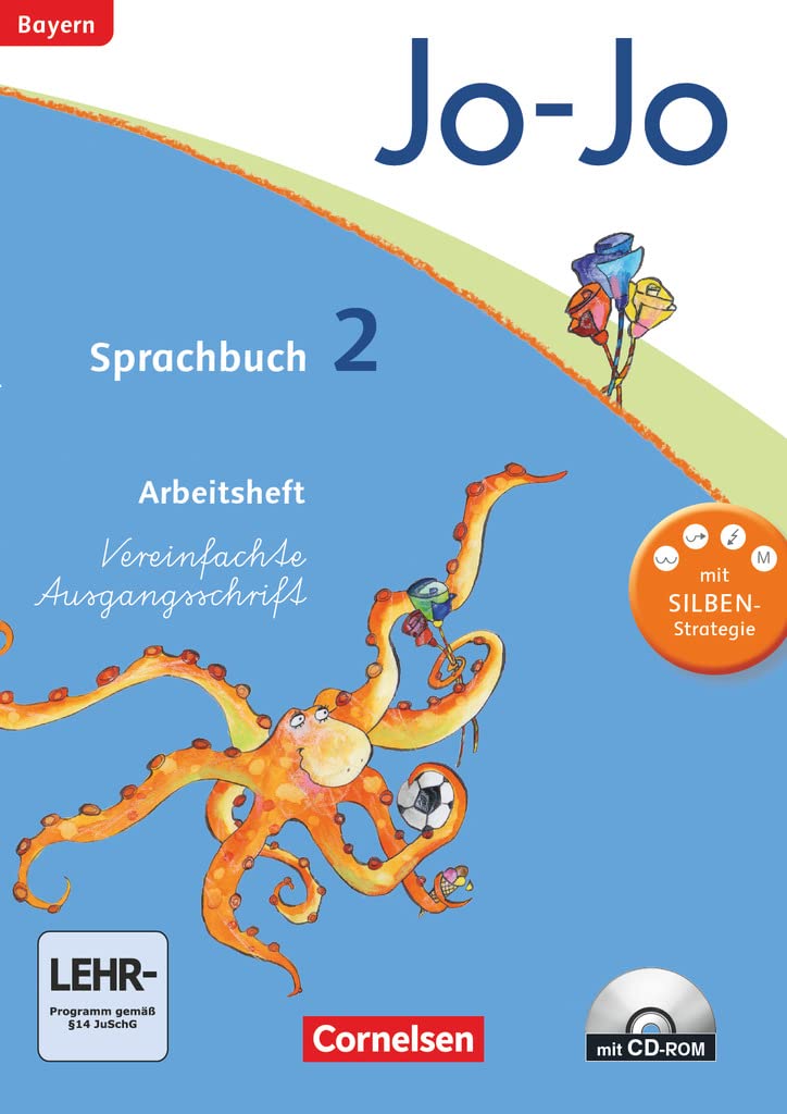 Jo-Jo Sprachbuch - Grundschule Bayern. 2. Jahrgangsstufe - Arbeitsheft in Vereinfachter Ausgangsschrift mit CD-ROM Study Guides