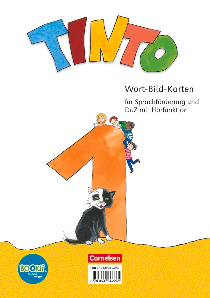 Tinto 1|NULL|Neubearbeitung 2018|1. Schuljahr|NULL|NULL|Wort-Bild-Karten zur Sprachförderung|Mit BOOKii-Funktion Learning & Reference