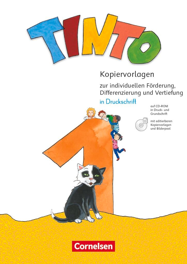 Tinto 1|NULL|Neubearbeitung 2018|1. Schuljahr|NULL|NULL|Kopiervorlagen mit CD-ROM|In Druckschrift (auf beiliegender CD-ROM auch in Grundschrift) Learning & Reference