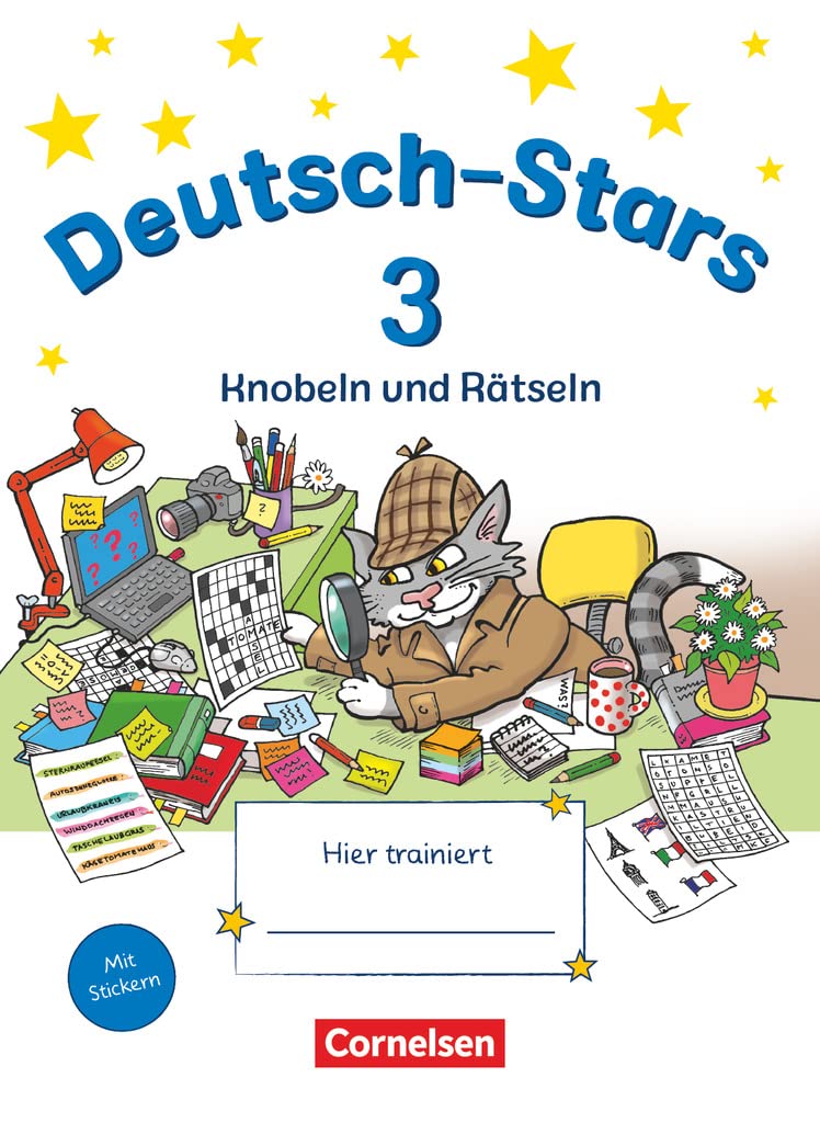 Deutsch-Stars 3. Schuljahr. Knobeln und Rätseln - Übungsheft. Mit Lösungen Study Guides