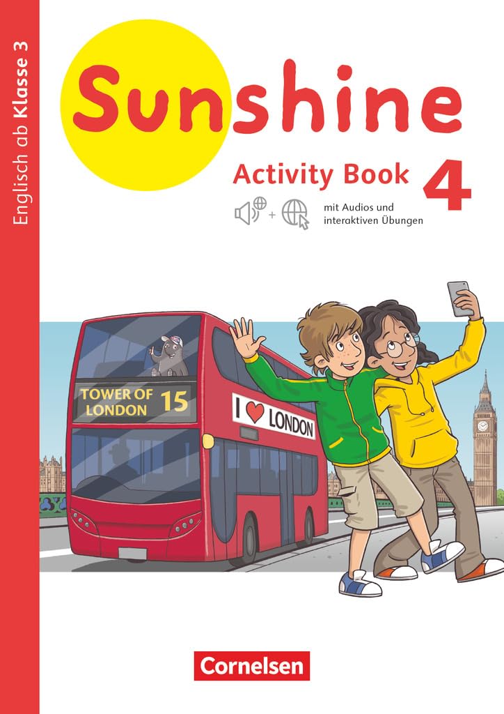 Sunshine 4. Schuljahr - Baden-Württemberg, Hessen, Niedersachsen - Activity Book mit interaktiven Übungen online Foreign Languages ​​& Dictionaries