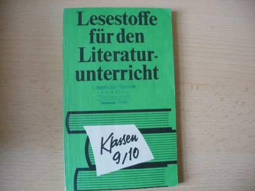 Lesestoffe für den Literaturunterricht Klassen 9/10. Books