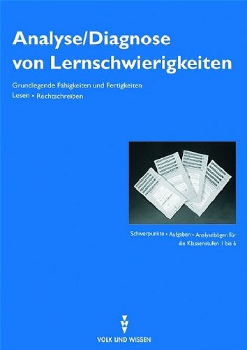 Analyse /Diagnose von Lernschwierigkeiten: Grundlegende Fähigkeiten und Fertigkeiten. Lesen, Rechtschreiben Books